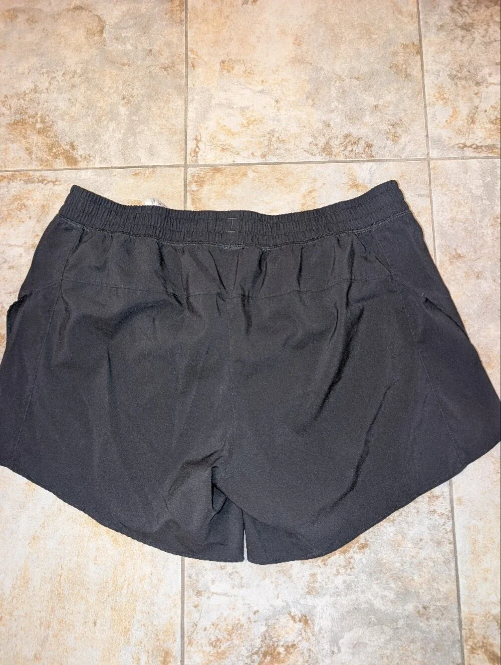 Reebok Black Workout Shorts with White Logo Accent